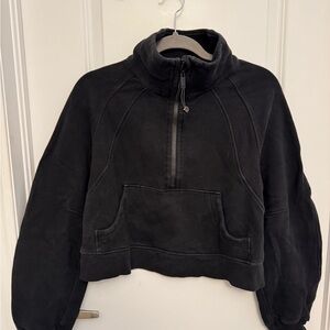 Scuba cropped half sip funnel neck